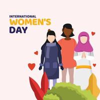 International Women's Day Design For International Moment vector