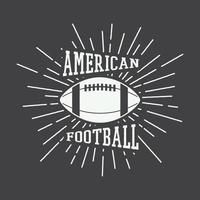 Vintage rugby and american football labels, emblems and logo. Vector