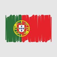 Ilustración de vector de bandera de portugal