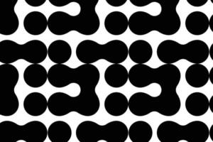 Metaball, connected dots, circles pattern, texture elements seamless pattern. vector