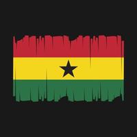 Ilustración de vector de bandera de Ghana