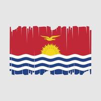 Kiribati bandera vector ilustración