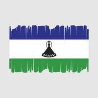 Lesotho Flag Vector Illustration