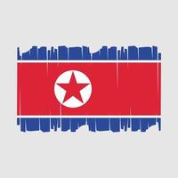 North Korea Flag Vector Illustration