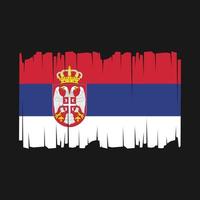 Serbia Flag Vector Illustration