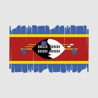 Swaziland Flag Vector Illustration