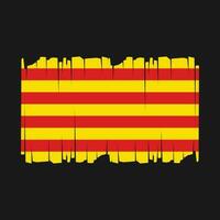 Cataluña bandera vector ilustración