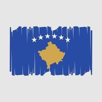 Kosovo Flag Vector Illustration