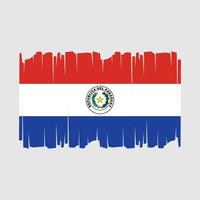 paraguay bandera vector ilustración