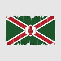del Norte Irlanda bandera vector ilustración