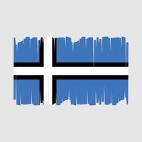 Estonia bandera vector ilustración