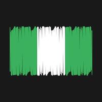 Nigeria bandera vector ilustración