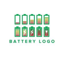 Battery charge indicator icon and level battery energy on white background, Vector illustration.