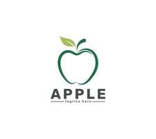 Apple logo design on white background, Vector illustration.