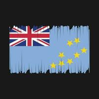 tuvalu bandera vector ilustración