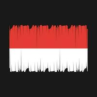 Ilustración de vector de bandera de Indonesia