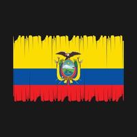 Ecuador Flag Vector Illustration