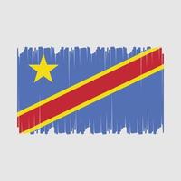 Republic Congo Flag Vector Illustration