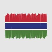 Gambia Flag Vector Illustration