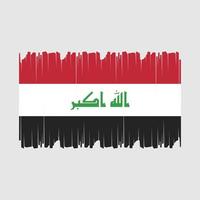 Irak bandera vector ilustración