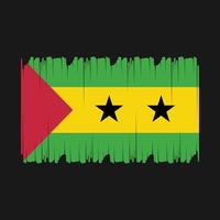 Sao Tome Flag Vector Illustration