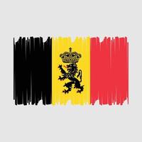 Ilustración de vector de bandera de Bélgica