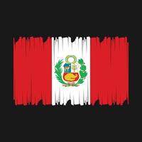 Peru Flag Vector Illustration