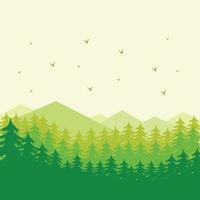 Green environment landscape natural tourism sky vector