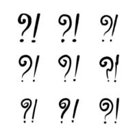 Doodle Question Mark, Sign and Symbol for Design, Presentation or Website elements. vector