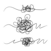 hand drawn of tangle scrawl sketch. Abstract scribble, Vector illustration.