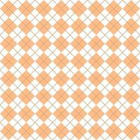 Simple Peach And White Seamless Argyle Pattern vector