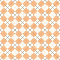 Simple Peach And White Seamless Argyle Pattern vector