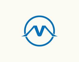 O or M Letter Logo Template Illustration Design. m letter Circle icon or logo design vector