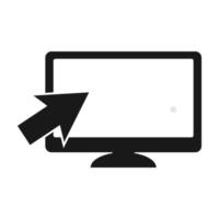 monitor icono vektor vector