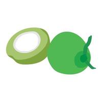 Coco Fruta icono vector