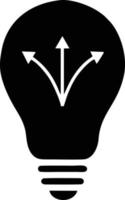 Idea solution icon symbol vector image. Illustration of the creative innovation concept design. EPS 10