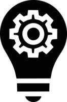 Idea solution icon symbol vector image. Illustration of the creative innovation concept design. EPS 10