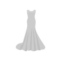 icono de vestido de novia vector