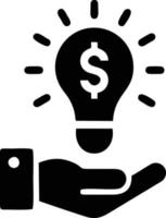Idea solution icon symbol vector image. Illustration of the creative innovation concept design. EPS 10