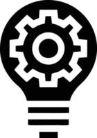 Idea solution icon symbol vector image. Illustration of the creative innovation concept design. EPS 10