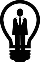 Idea solution icon symbol vector image. Illustration of the creative innovation concept design. EPS 10