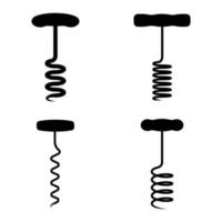 Corkscrew icon vector