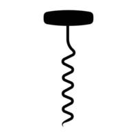 Corkscrew icon vector