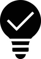 Idea solution icon symbol vector image. Illustration of the creative innovation concept design. EPS 10