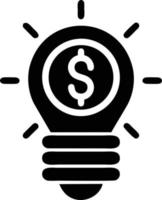 Idea solution icon symbol vector image. Illustration of the creative innovation concept design. EPS 10