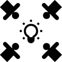 Idea solution icon symbol vector image. Illustration of the creative innovation concept design. EPS 10