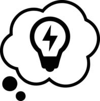 Idea solution icon symbol vector image. Illustration of the creative innovation concept design. EPS 10