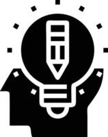 Idea solution icon symbol vector image. Illustration of the creative innovation concept design. EPS 10