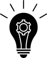 Idea solution icon symbol vector image. Illustration of the creative innovation concept design. EPS 10
