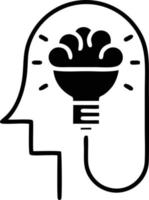 Idea solution icon symbol vector image. Illustration of the creative innovation concept design. EPS 10